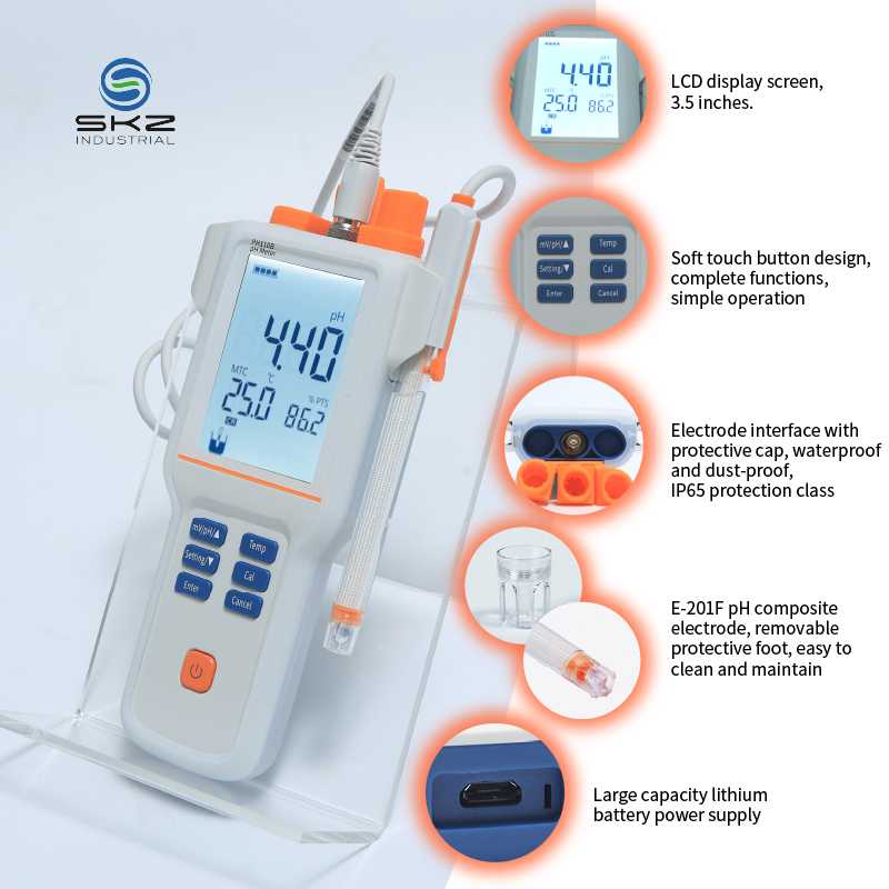 IP65 waterproof portable pH Meter ph tester testing instrument (2)