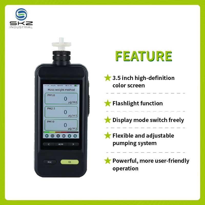 Portable Easy to Carry Gas Detector analyzer gas test meter with 3.5-inch color display (6)